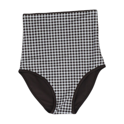 Brown Check Swim Bottom