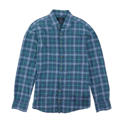 Blue Check Long Sleeve Button Down