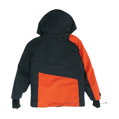 Black Color Block Coat