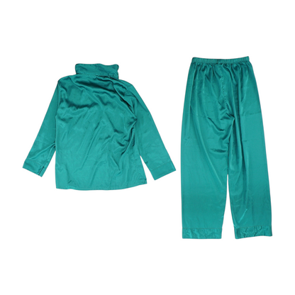 Green Solid Pajama Set