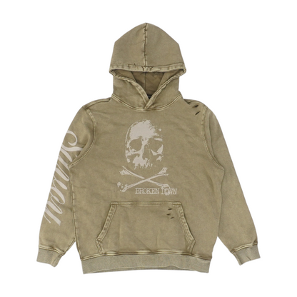 Brown Solid Hoodie Pullover