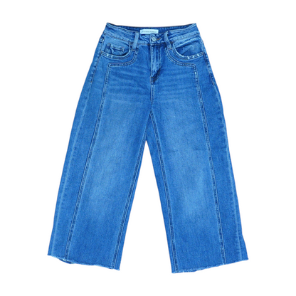 Blue Wide Leg Jeans