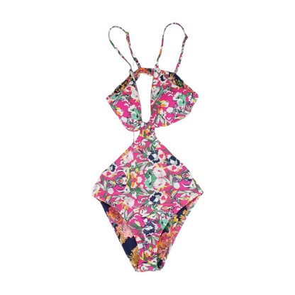 Pink Floral One-Piece
