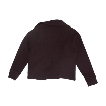 Burgundy Solid Blazer