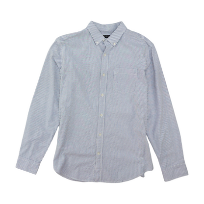 Blue Striped Long Sleeve Button Down