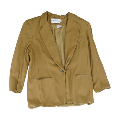 Brown Solid Blazer
