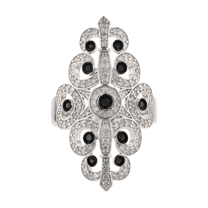 1 ctw Sterling Silver Diamond Fashion Ring