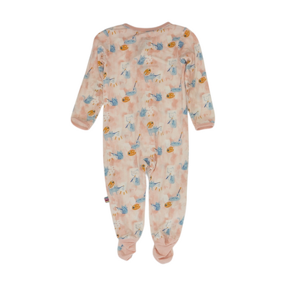 Peach Print One-Piece