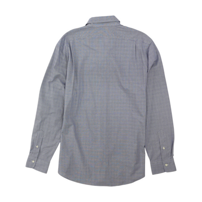 Blue Plaid Long Sleeve Button Down