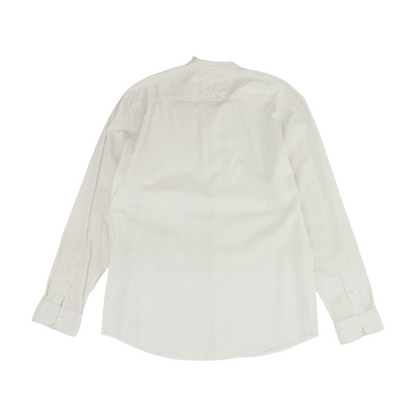 Ivory Solid Long Sleeve Button Down