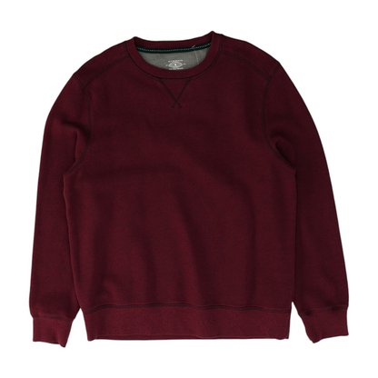 Burgundy Solid Sweatshirt Pullover