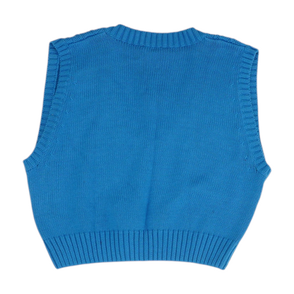 Blue Vest Sweater