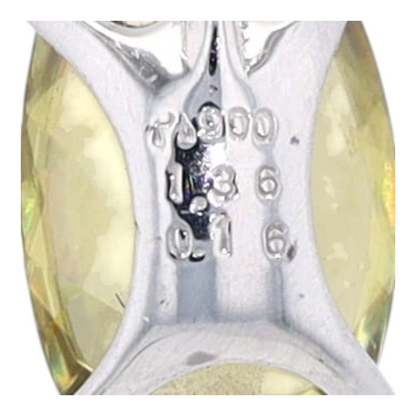 1 1/2 ctw Platinum Sphene Pendant Necklace