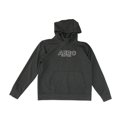 Gray Solid Hoodie Pullover
