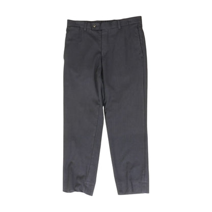 Navy Solid Dress Pants