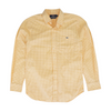 Orange Check Long Sleeve Button Down