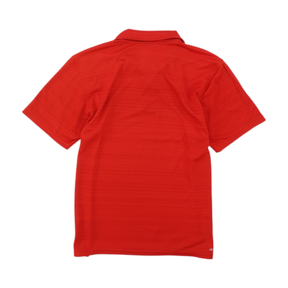 Red Solid Short Sleeve Polo