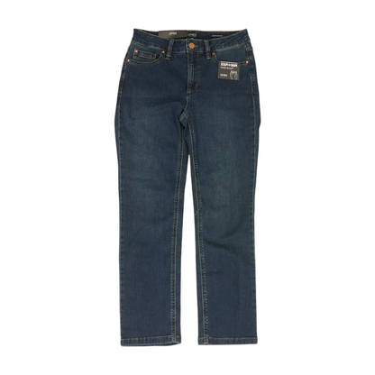 Blue Petite Straight Jeans