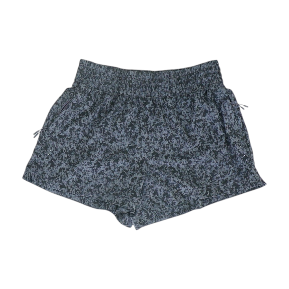 Gray Abstract Active Shorts
