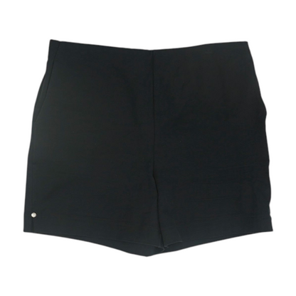 Black Solid Chino Shorts