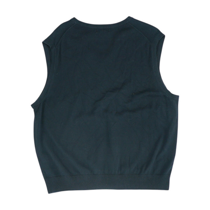 Navy Solid Vest Sweater