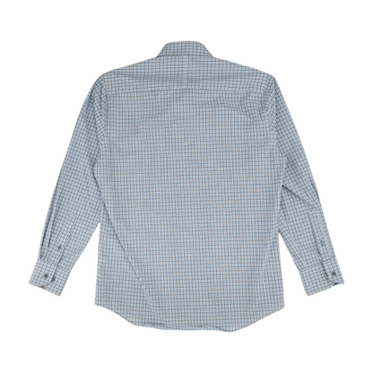 Blue Plaid Long Sleeve Button Down