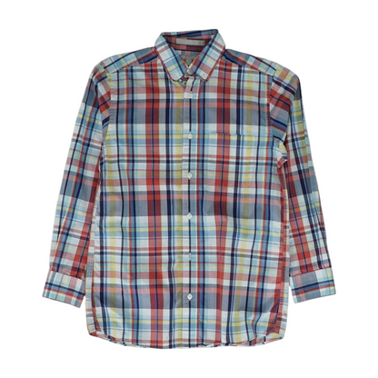 Multi Plaid Long Sleeve Button Down
