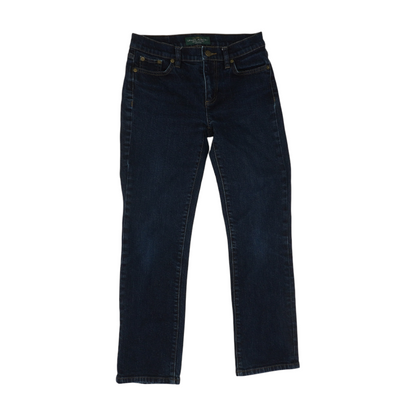 Navy Petite Straight Jeans