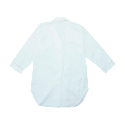 White Solid Nightgown