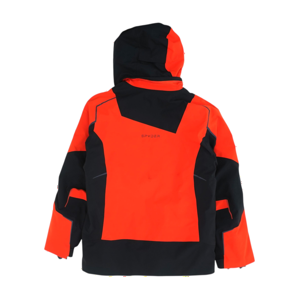 Red Color Block Jacket