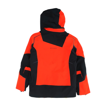 Red Color Block Jacket