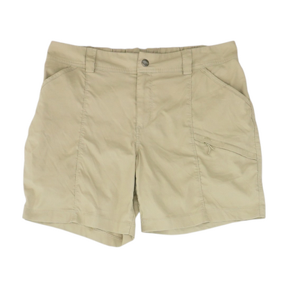 Khaki Solid Active Shorts