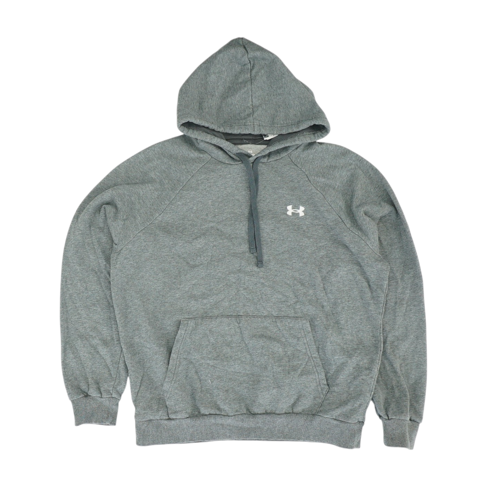 Gray Solid Hoodie Pullover
