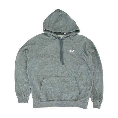 Gray Solid Hoodie Pullover