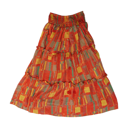Multi Print Maxi Skirt