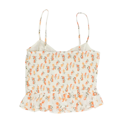 Orange Graphic Blouse
