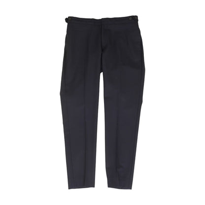 Navy Solid Dress Pants