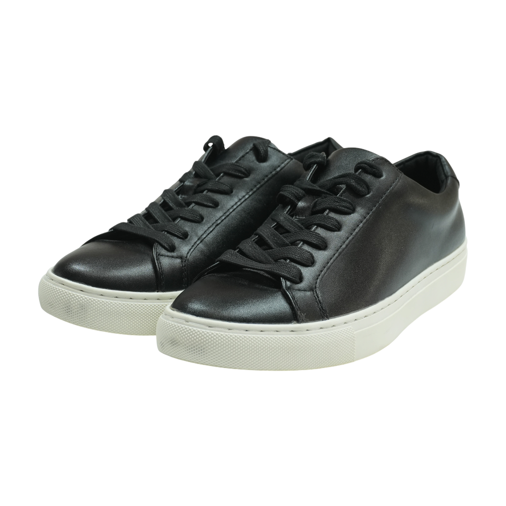 Black Lace-Up Casual Shoes