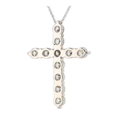 2 1/5 ctw 14K White Gold Diamond Pendant Necklace