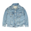 Blue Solid Denim Jacket