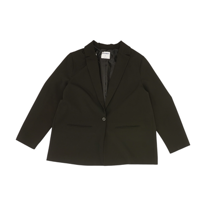 Black Solid Blazer