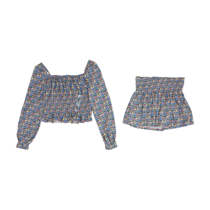 Multi Floral Long Sleeve Set