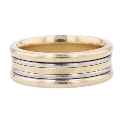 14K Two-Tone Gold Band