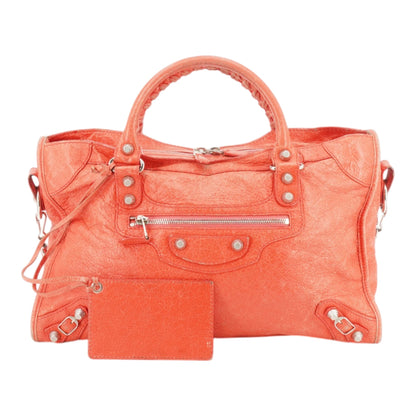 Rose Azalee Giant 12 Leather City Bag