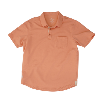 Coral Solid Short Sleeve Polo