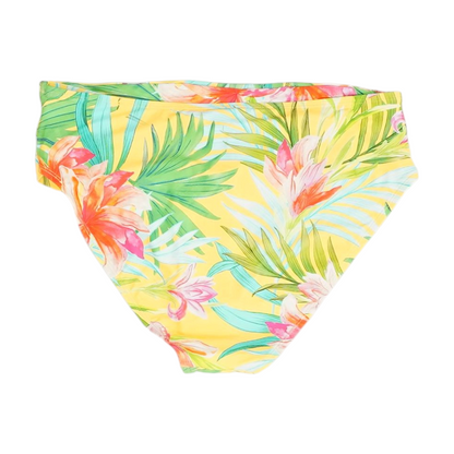 Yellow Abstract Swim Bottom