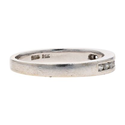 1/5 ctw 14K White Gold Diamond Band Ring