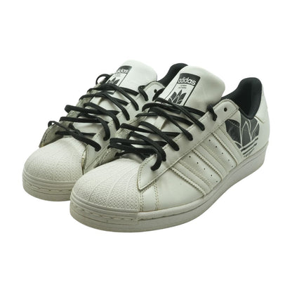 Superstar White Leather Low Top Athletic Shoes
