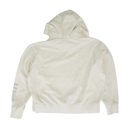 Beige Solid Hoodie Pullover