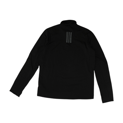 Black Solid 1/4 Zip Pullover